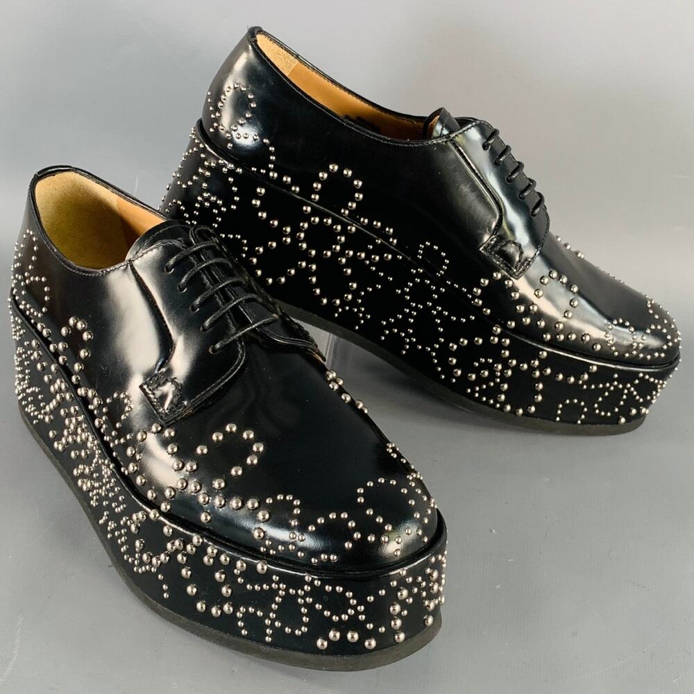 NOIR KEI NINOMIYA x CHURCH'S Size 8.5 Shannon 22 Black Platform Lace-up Shoes